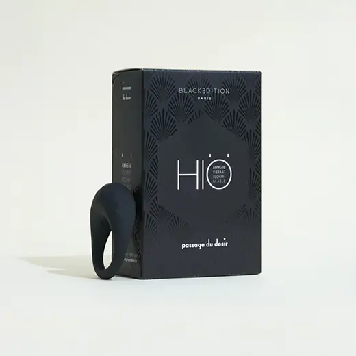 Anneau de pénis vibrant Hiö Black Edition