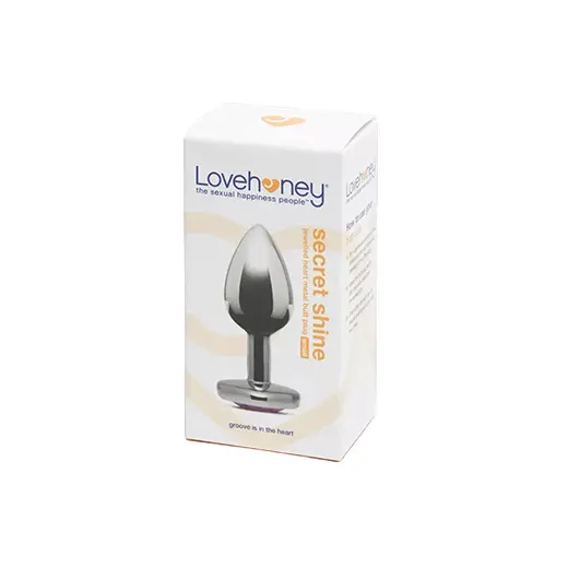 Plug anal bijou coeur Secret Shine rose small 145 g Lovehoney