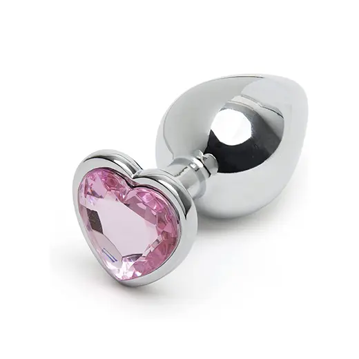 Plug anal bijou coeur Secret Shine rose small 145 g Lovehoney