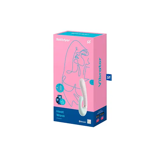 Vibromasseur rabbit connecté Satisfyer Heat Wave